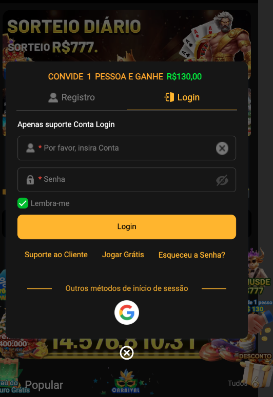 Aplicativo móvel BET775
